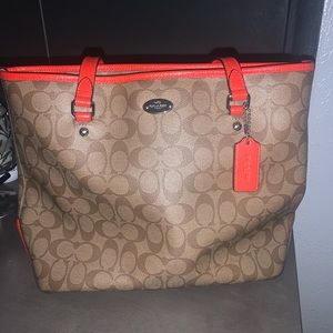 Coach Zip Top Tote